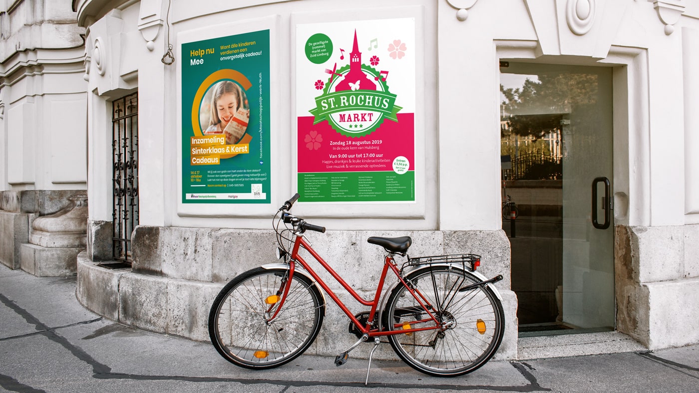 Ontwerp poster ter promotie van lokale zichtbaarheid