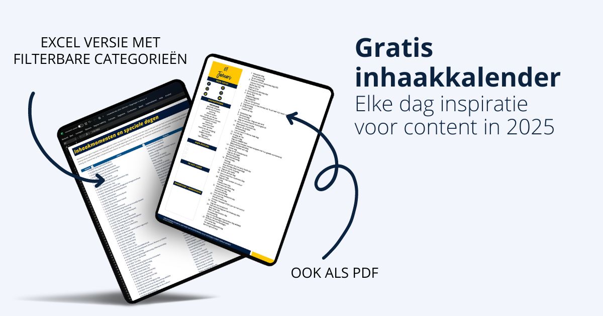 Gratis inhaakkalender voor 2025 en 2024