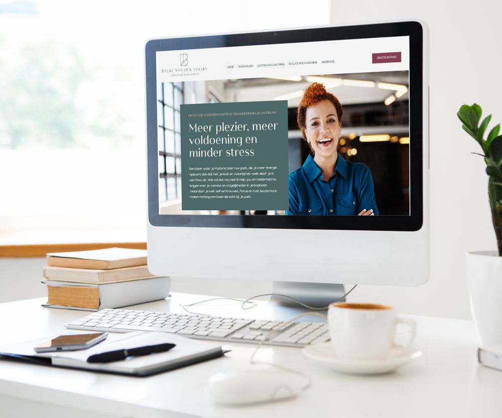 Website ontwerp voor loopbaancoach