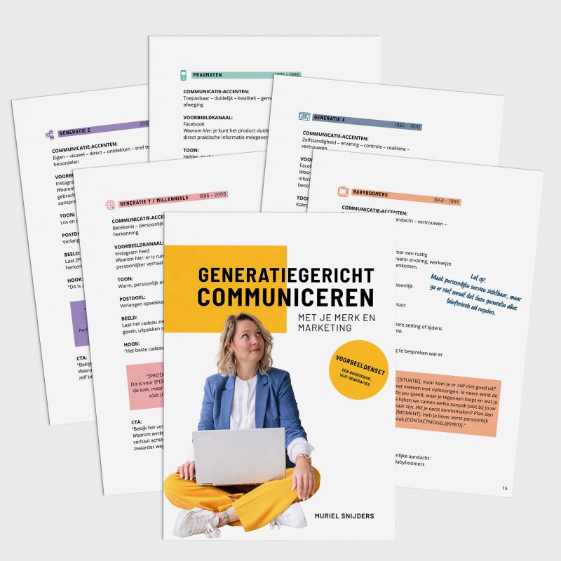 Voorbeeldenset - generatiegericht communiceren
