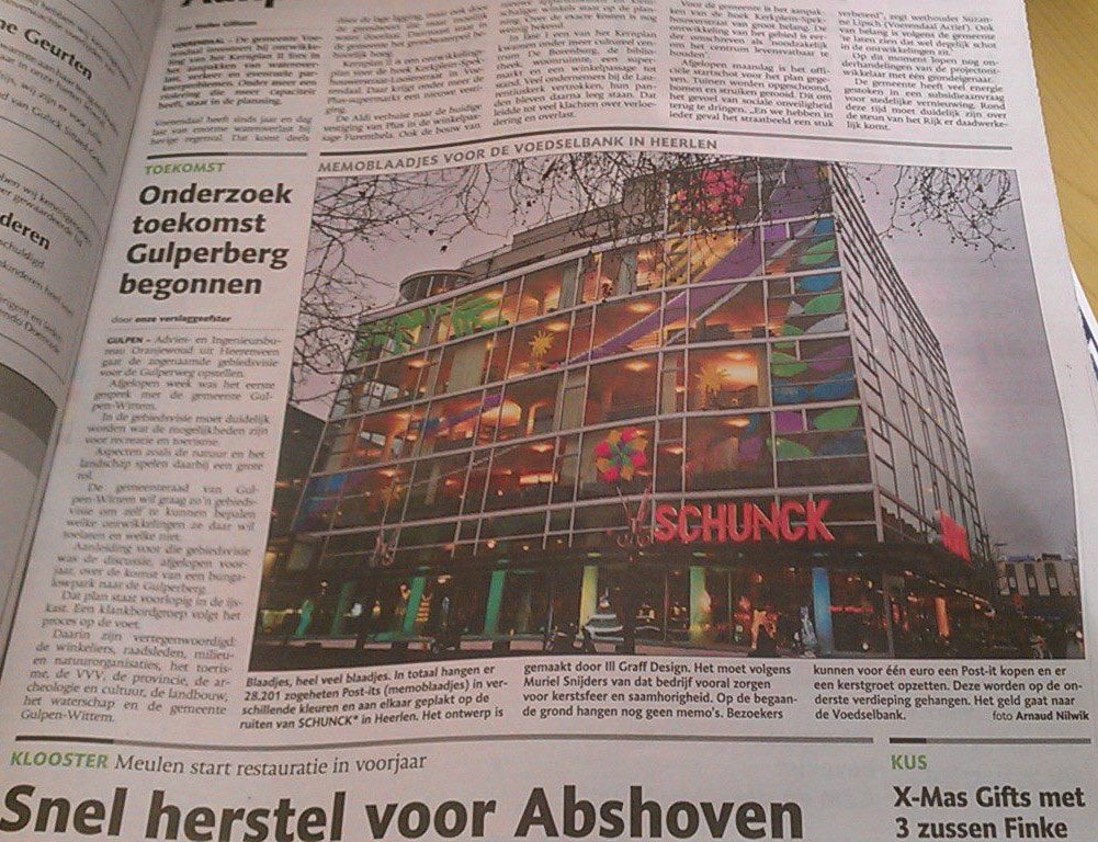 Kantartikel Limburgs Dagblad post-it war Kantartikel Limburgs Dagblad post-it war
