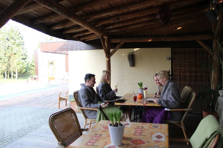 Buitenterras voor de rebranding