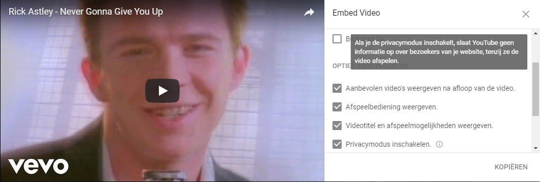 Zet de privacy settings van Youtube goed i.v.m. de AVG wetgeving Zet de privacy settings van Youtube goed i.v.m. de AVG wetgeving